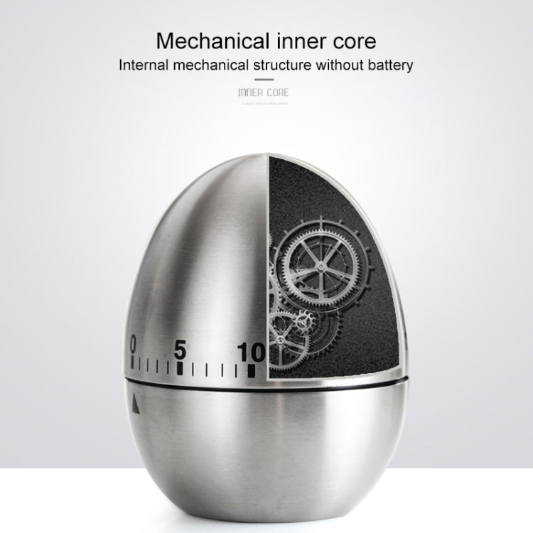 Timer meccanico da cucina a forma di uovo 60 minuti