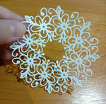 Stencil corona in acciaio per biglietti e album 8,3 cm