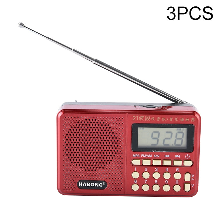 Radio portatile ricaricabile HABONG KK-170 con 21 bande