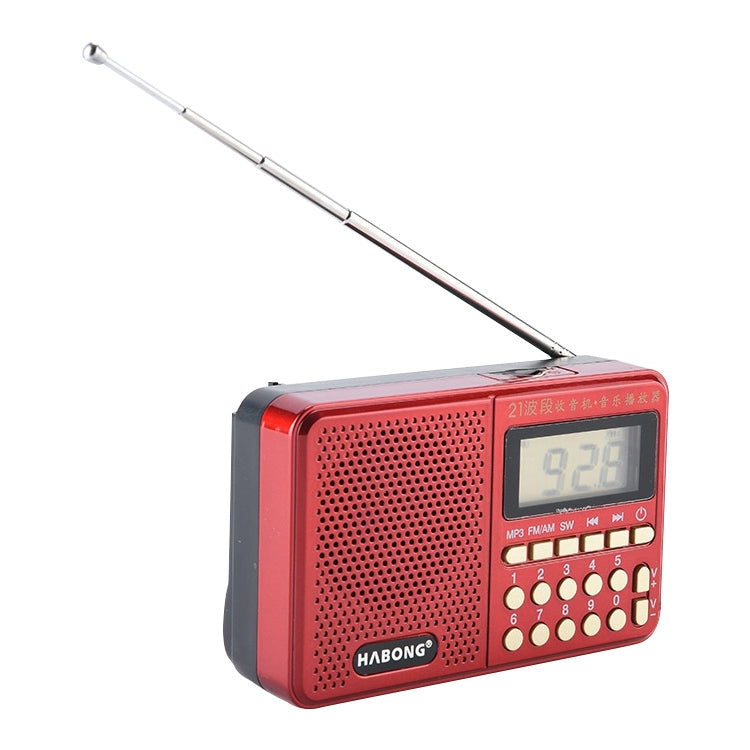 Radio portatile ricaricabile HABONG KK-170 con 21 bande - immagine 2