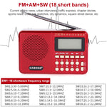 Radio portatile ricaricabile HABONG KK-170 con 21 bande - immagine 4