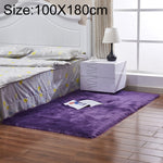 Tappeto rettangolare in lana artificiale e pelle 100x180 cm