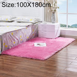 Tappeto rettangolare in lana artificiale e pelle 100x180 cm