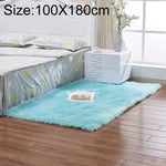 Tappeto rettangolare in lana artificiale e pelle 100x180 cm