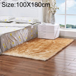 Tappeto rettangolare in lana artificiale e pelle 100x180 cm