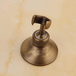 Staffa base gancio doccia in ottone massiccio 12x12 cm