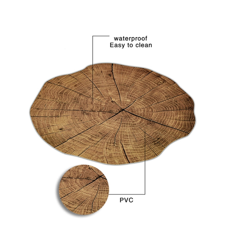 Set 2 tovagliette in legno a forma di loto 38 cm
