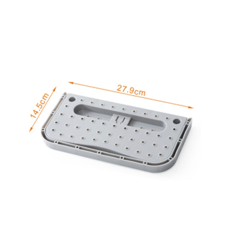 Portaoggetti pieghevole a ventosa per pantofole 30x16 cm