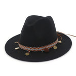Cappello jazz da donna in cotone stile Boemia