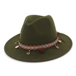 Cappello jazz da donna in cotone stile Boemia