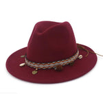 Cappello jazz da donna in cotone stile Boemia