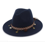Cappello jazz da donna in cotone stile Boemia