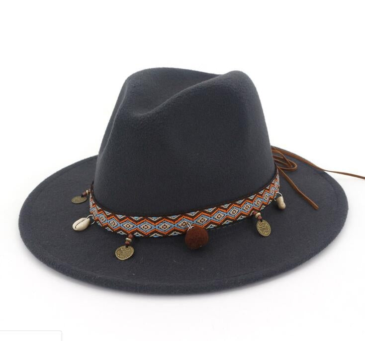 Cappello jazz da donna in cotone stile Boemia