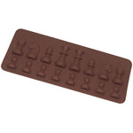 Stampo in silicone per cioccolato a scacchi 21,8x8,8 cm