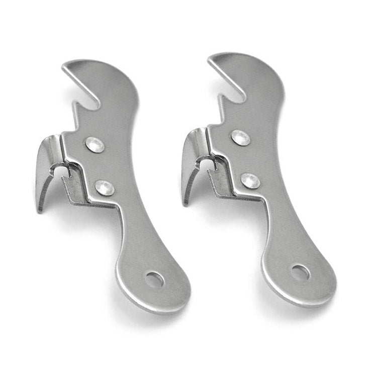 Apribottiglie multifunzionale in acciaio inox 2 pezzi