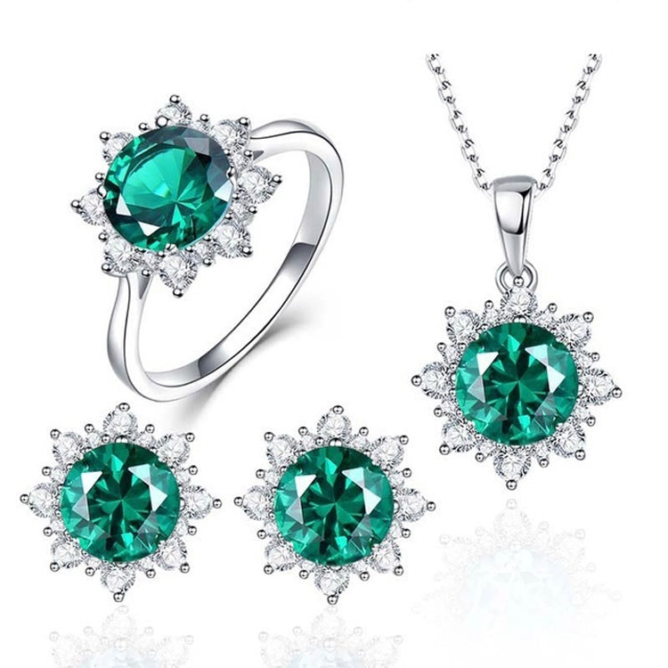 Set 3 gioielli donna con pietre a forma di neve