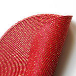 Set 2 tovagliette tessute ovali e rotonde in PP 36 e 18 cm