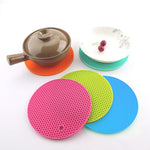 Tappetino rotondo antiscivolo in silicone 18x18x0,8 cm