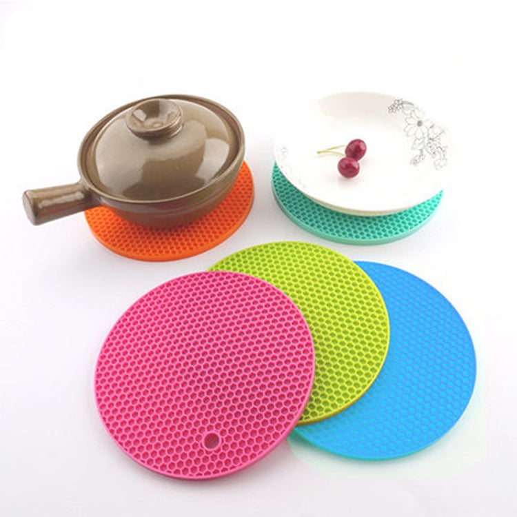 Tappetino rotondo antiscivolo in silicone 18x18x0,8 cm