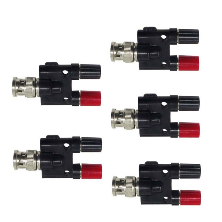 Adattatore RF BNC maschio a due connettori banana femmina