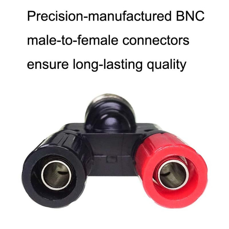 Adattatore RF BNC maschio a due connettori banana femmina