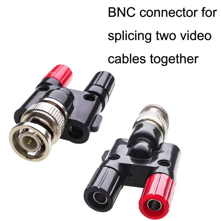 Adattatore RF BNC maschio a due connettori banana femmina