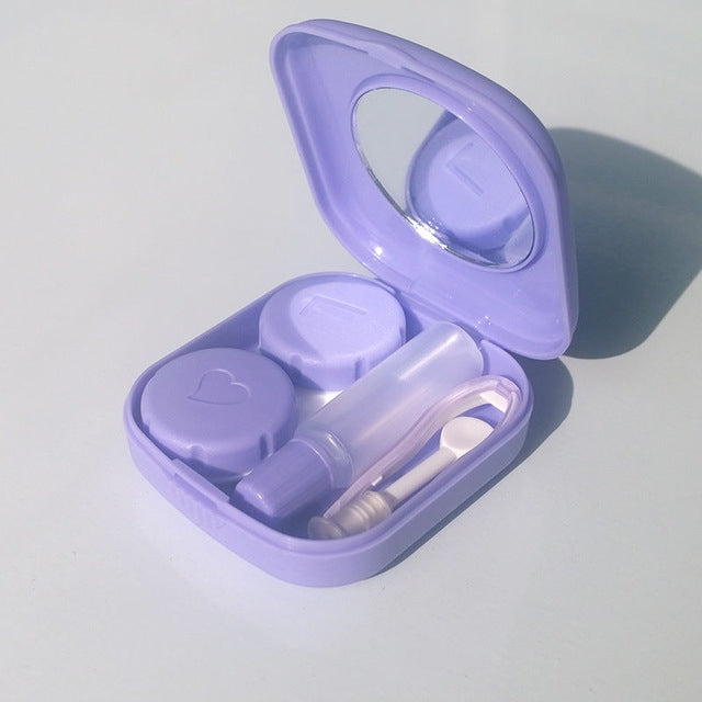 Custodia mini per lenti a contatto con specchio 5 pezzi