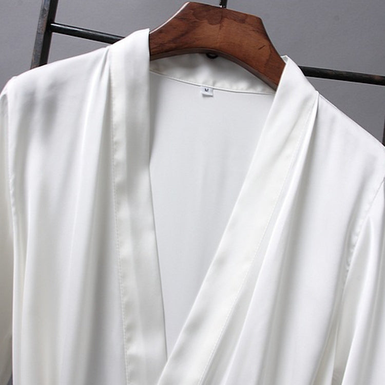 Vestaglia elegante donna in raso e pizzo M-XXL