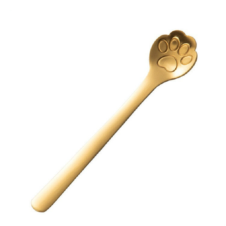 Cucchiaio da dessert artiglio di gatto in acciaio inox 15 cm