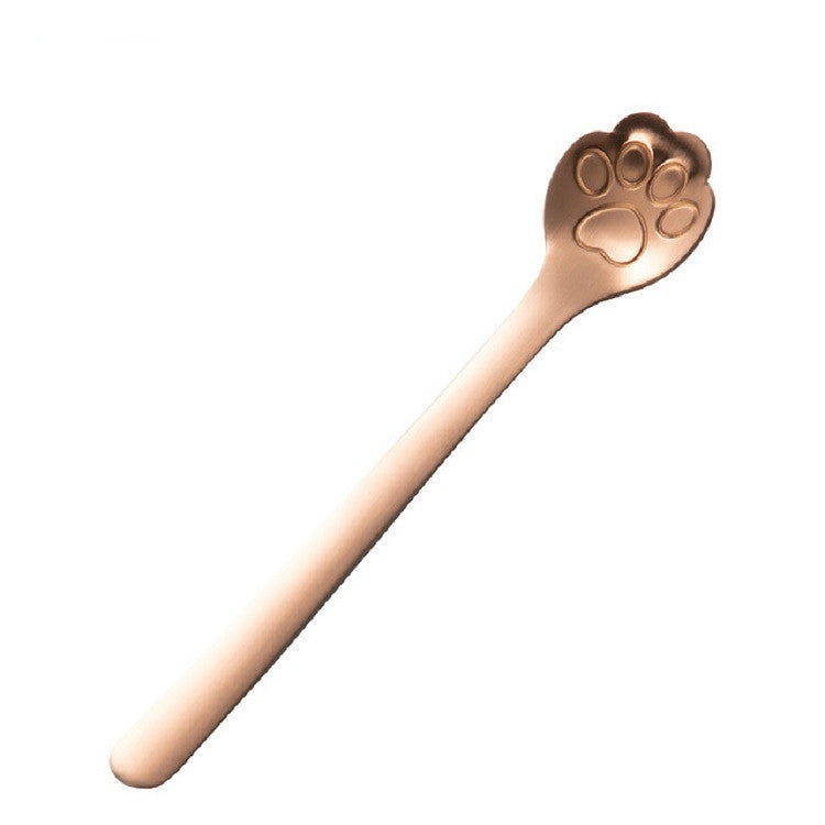 Cucchiaio da dessert artiglio di gatto in acciaio inox 15 cm