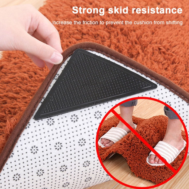 4 pezzi moquette antiscivolo adesiva per tappetino bagno
