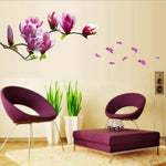 Decalcomanie in PVC Magnolia 150x55 cm rimovibili