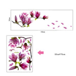 Decalcomanie in PVC Magnolia 150x55 cm rimovibili