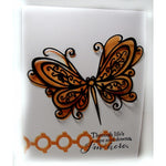 Stencil farfalla in acciaio per album e biglietti