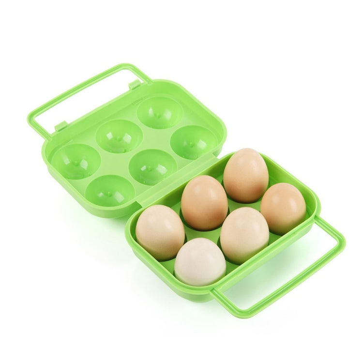 Custodia plastica per 6 uova con manico portatile
