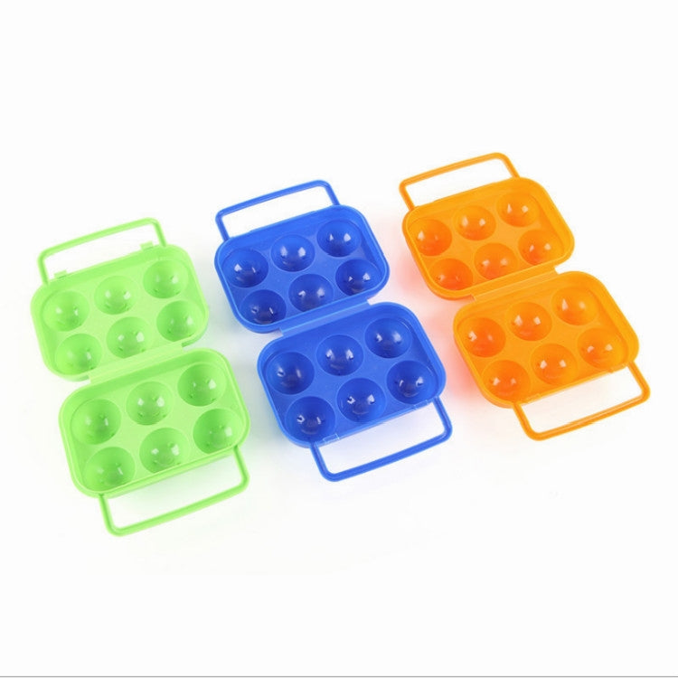 Custodia plastica per 6 uova con manico portatile