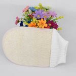 Guanti scrub bagno in luffa naturale 15x22 cm
