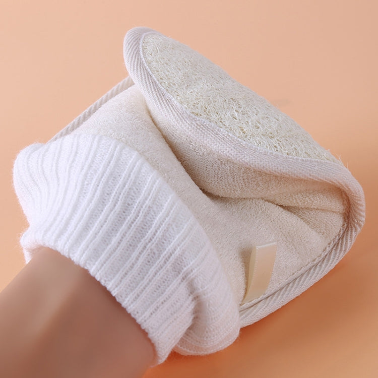Guanti scrub bagno in luffa naturale 15x22 cm