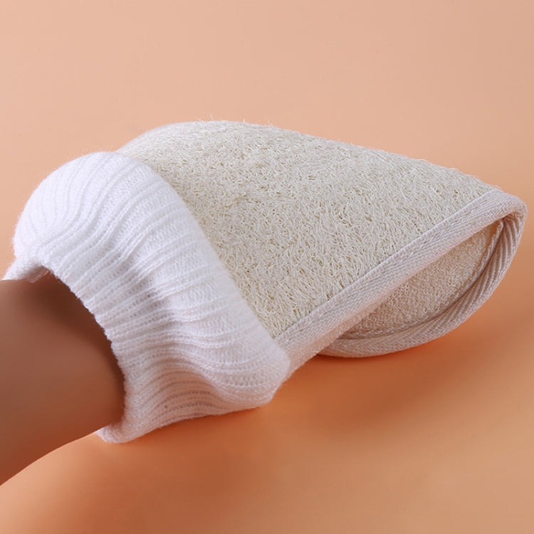 Guanti scrub bagno in luffa naturale 15x22 cm