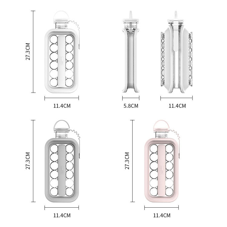 Vaschetta per ghiaccio 2 in 1 con 17 griglie e bollitore
