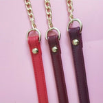 Borsa a tracolla donna in pelle PU con catena 20x5x3 cm