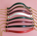 Borsa a tracolla donna in pelle PU con catena 20x5x3 cm
