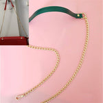Borsa a tracolla donna in pelle PU con catena 20x5x3 cm