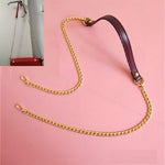 Borsa a tracolla donna in pelle PU con catena 20x5x3 cm