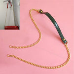 Borsa a tracolla donna in pelle PU con catena 20x5x3 cm