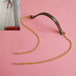 Borsa a tracolla donna in pelle PU con catena 20x5x3 cm