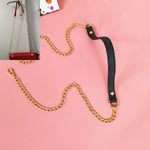 Borsa a tracolla donna in pelle PU con catena 20x5x3 cm