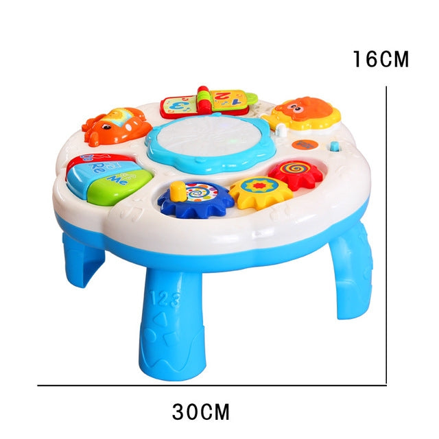 Tamburo musicale elettrico con luci per bambini