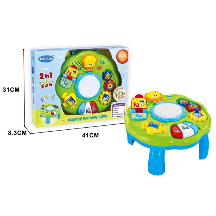 Tamburo musicale elettrico con luci per bambini