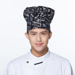 Cappello da chef unisex con stampa anti-fouling, taglia unica